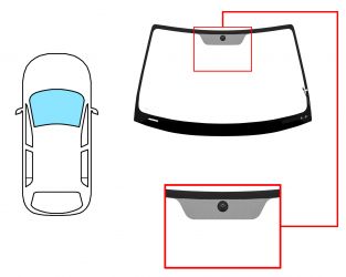 PARABRISAS SUBARU LEGACY 2003-2010 4 PUERTAS / FAMILIAR / DELANTERO / VERDE / TERMICO / CON BASE ESPEJO