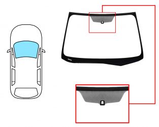 PARABRISAS SUBARU FORESTER 2013-2016 DELANTERO / VERDE / CON BASE ESPEJO / MOLDURAS PREMONTADAS