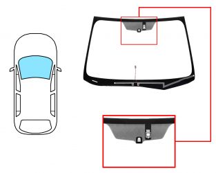 PARABRISAS SUBARU FORESTER 2013-2016 DELANTERO / VERDE / TERMICO / CON BASE ESPEJO / CON SENSOR