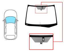 PARABRISAS SUBARU XV 2012-2016 DELANTERO / VERDE / TERMICO / CON BASE ESPEJO / CON SENSOR