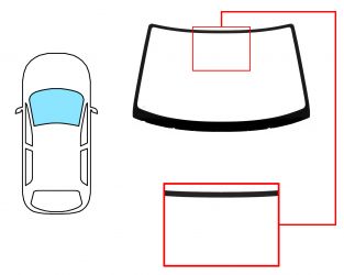 PARABRISAS SUZUKI ALTO 1994-2002 3/5 PUERTAS / DELANTERO / VERDE / CON BASE ESPEJO