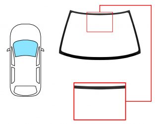 PARABRISAS SUZUKI SWIFT 1989-1995 3 PUERTAS / DELANTERO / AZUL 