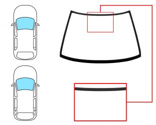 PARABRISAS SUZUKI SWIFT 1989-1995 4/5 PUERTAS / DELANTERO / AZUL 
