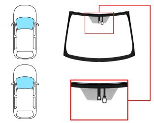 PARABRISAS TOYOTA AURIS 2007-2010 3/5 PUERTAS / DELANTERO / VERDE / CON BASE ESPEJO / CON SENSOR / MOLDURAS PREMONTADAS