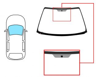 PARABRISAS TOYOTA AVENSIS 1998-2000 4/5 PUERTAS / FAMILIAR / DELANTERO / VERDE / CRISTAL TERMICO / CON BASE ESPEJO
