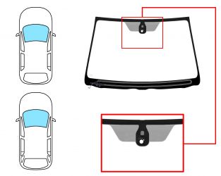 PARABRISAS TOYOTA AVENSIS 2003-2006 4/5 PUERTAS / FAMILIAR / DELANTERO / VERDE / CRISTAL TERMICO / CON BASE ESPEJO / CON SENSOR MODIFICADO
