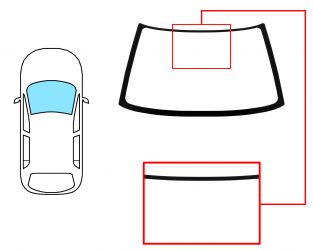 PARABRISAS TOYOTA COROLLA 1987-1992 5 PUERTAS LIFTBACK / DELANTERO / AZUL