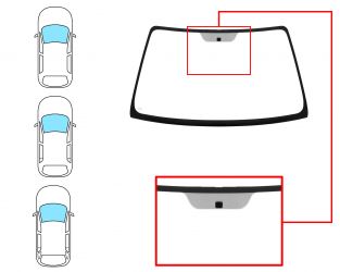 PARABRISAS TOYOTA COROLLA 1997-2000 3/4/5 PUERTAS / FAMILIAR / DELANTERO / VERDE / CON BASE ESPEJO
