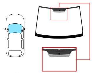 PARABRISAS TOYOTA COROLLA VERSO 2004-2007 DELANTERO / VERDE / CON BASE ESPEJO