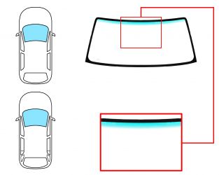 PARABRISAS TOYOTA LAND CRUISER 1995-2003 FJ90 3/5 PUERTAS / DELANTERO / VERDE BANDA VERDE 