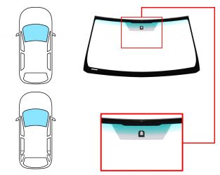 PARABRISAS TOYOTA LAND CRUISER PRADO FJ150 2009-2015 3/5 PUERTAS / DELANTERO / VERDE BANDA VERDE / CON BASE ESPEJO / MOLDURAS PREMONTADAS