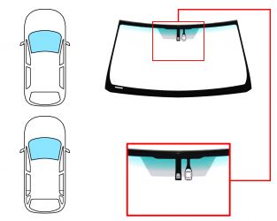 PARABRISAS TOYOTA LAND CRUISER PRADO FJ150 2009-2015 3/5 PUERTAS / DELANTERO / VERDE BANDA VERDE / CON BASE ESPEJO / CON SENSOR / MOLDURAS PREMONTADAS