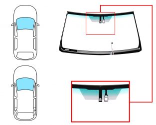 PARABRISAS TOYOTA LAND CRUISER PRADO FJ150 2009-2015 3/5 PUERTAS / DELANTERO / VERDE BANDA VERDE / CRISTAL TERMICO / CON BASE ESPEJO / CON SENSOR / MOLDURAS PREMONTADAS