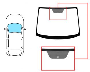 PARABRISAS TOYOTA PRIUS 2003-2009 DELANTERO / VERDE / CON BASE ESPEJO 