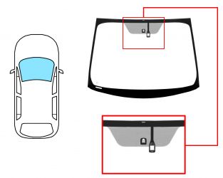 PARABRISAS TOYOTA PRIUS 2012-2016 DELANTERO / VERDE / CON BASE ESPEJO A 12,5CM / CON BASE ESPEJO / CON SENSOR