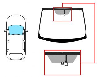 PARABRISAS TOYOTA PRIUS 2012-2016 DELANTERO / VERDE / ACUSTICO / CON BASE ESPEJO A 16CM DEL BORDE / CON SENSOR / PANTALLA INTEGRADA