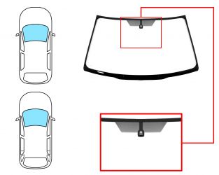 PARABRISAS TOYOTA RAV4 2000-2003 3/5 PUERTAS / DELANTERO / VERDE / CON BASE ESPEJO / CON SERIGRAFIA