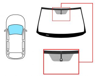 PARABRISAS TOYOTA RAV4 2006-2009 DELANTERO / VERDE / CON BASE ESPEJO / MOLDURAS PREMONTADAS ARRIBA