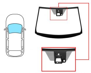 PARABRISAS TOYOTA VERSO 2009-2013 DELANTERO / VERDE / CON BASE ESPEJO / CON SENSOR / CON SOPORTE CAMARA / MOLDURAS PREMONTADAS