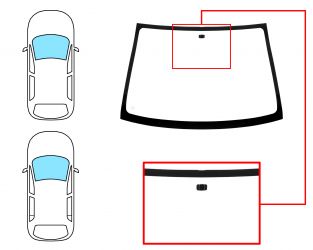 PARABRISAS TOYOTA YARIS 1998-2003 3/5 PUERTAS / DELANTERO / VERDE / CON BASE ESPEJO MODIFICADA