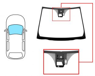 PARABRISAS TOYOTA YARIS 2011-2014 3/5 PUERTAS / DELANTERO / VERDE / ACUSTICO / CON BASE ESPEJO / CON SENSOR / CAMARA CARRIL