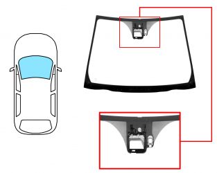PARABRISAS TOYOTA YARIS 2011-2014 3/5 PUERTAS / DELANTERO / VERDE / ACUSTICO / CON BASE ESPEJO / CON SENSOR / CAMARA CARRIL MODIFICADA