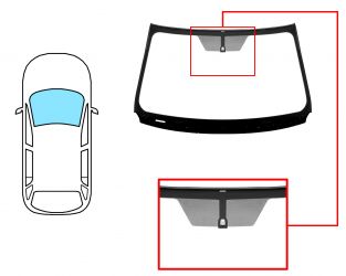 PARABRISAS TOYOTA RAV4 2013-2015 DELANTERO / VERDE / CON BASE ESPEJO / MOLDURAS PREMONTADAS