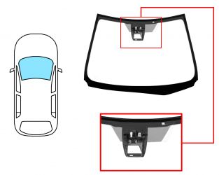 PARABRISAS TOYOTA AURIS 2013-2015 5 PUERTAS / FAMILIAR / DELANTERO / VERDE / ACUSTICO / CON BASE ESPEJO / CON SOPORTE CAMARA / ANTENA / MOLDURAS PREMONTADAS