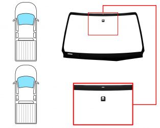 PARABRISAS TOYOTA HILUX 2016-2021 2/4 PUERTAS / DELANTERO / VERDE / CON BASE ESPEJO