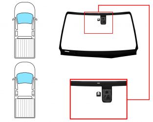 PARABRISAS TOYOTA HILUX 2016-2021 2/4 PUERTAS / DELANTERO / VERDE / CON BASE ESPEJO / CAMARA CARRIL