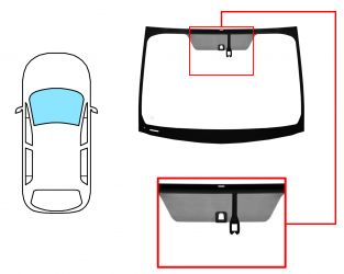 PARABRISAS TOYOTA PRIUS+ 2015-2020 DELANTERO / VERDE / ACUSTICO / CON BASE ESPEJO / CON SENSOR / PANTALLA INTEGRADA