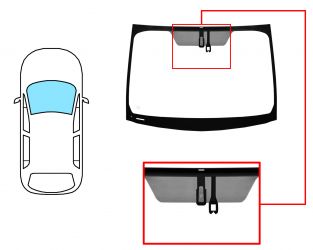 PARABRISAS TOYOTA PRIUS+ 2015-2020 DELANTERO / VERDE / ACUSTICO / CON BASE ESPEJO MODIFICADO / CON SENSOR / PANTALLA INTEGRADA