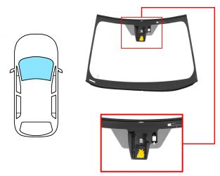 PARABRISAS TOYOTA C-HR 2016-2020 DELANTERO / VERDE / ACUSTICO / ANTENA / CON BASE ESPEJO / CON SENSOR / CON SOPORTE CAMARA / MOLDURAS PREMONTADAS
