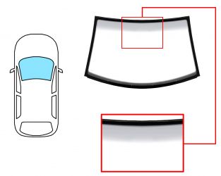 PARABRISAS VOLKSWAGEN NEW BEETLE 1998-2005 2 PUERTAS / DELANTERO / VERDE BANDA GRIS / MOLDURAS PREMONTADAS