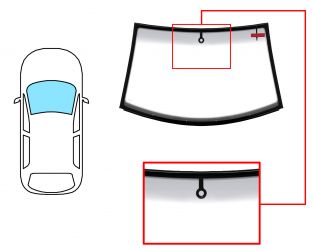 PARABRISAS VOLKSWAGEN NEW BEETLE 1998-2005 CABRIO / DELANTERO / VERDE BANDA GRIS / ANTENA / CON SENSOR / MOLDURAS PREMONTADAS