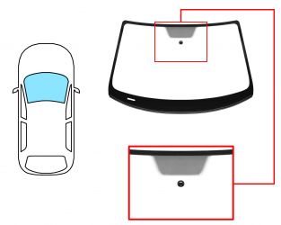PARABRISAS VOLKSWAGEN EOS 2006-2010 COUPE / CABRIO / DELANTERO / VERDE / CON BASE ESPEJO / MOLDURAS PREMONTADAS
