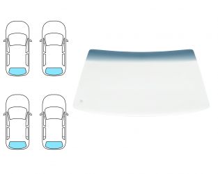 PARABRISAS VOLKSWAGEN JETTA 1983-1992 2/4 PUERTAS / DELANTERO / VERDE BANDA AZUL 