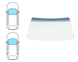 PARABRISAS VOLKSWAGEN GOLF II 1988-1992 3/5 PUERTAS / DELANTERO / VERDE BANDA AZUL 