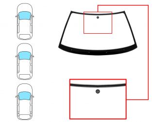 PARABRISAS VOLKSWAGEN GOLF III 1992-1997 3/5 PUERTAS / FAMILIAR / DELANTERO / VERDE / CON BASE ESPEJO / MOLDURAS PREMONTADAS