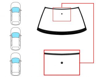 PARABRISAS VOLKSWAGEN GOLF III 1992-1997 3/5 PUERTAS / FAMILIAR / DELANTERO / VERDE / CON BASE ESPEJO MODIFICADO / MOLDURAS PREMONTADAS