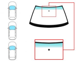 PARABRISAS VOLKSWAGEN GOLF III 1992-1997 3/5 PUERTAS / FAMILIAR / DELANTERO / VERDE BANDA VERDE / CON BASE ESPEJO MODIFICADO / MOLDURAS PREMONTADAS 