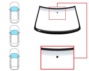 PARABRISAS VOLKSWAGEN GOLF IV 1997-2004 3/5 PUERTAS / FAMILIAR / DELANTERO / VERDE BANDA GRIS / CON BASE ESPEJO / MOLDURAS PREMONTADAS