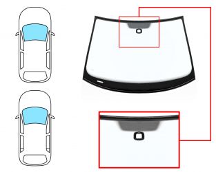 PARABRISAS VOLKSWAGEN GOLF V 2004-2008 3/5 PUERTAS / DELANTERO / AZUL / CON BASE ESPEJO / CON SENSOR CUADRADO / MOLDURAS PREMONTADAS