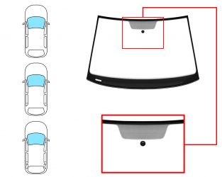 PARABRISAS VOLKSWAGEN GOLF VII 2012-2017 3/5 PUERTAS / FAMILIAR / DELANTERO / VERDE / ACUSTICO / CON BASE ESPEJO / MOLDURAS PREMONTADAS