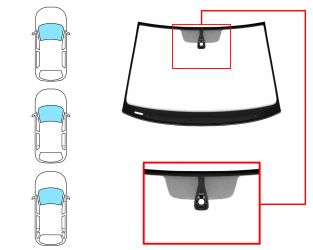 PARABRISAS VOLKSWAGEN GOLF VII 2012-2017 3/5 PUERTAS / FAMILIAR / DELANTERO / VERDE / CON BASE ESPEJO MODIFICADA / CON SENSOR / MOLDURAS PREMONTADAS