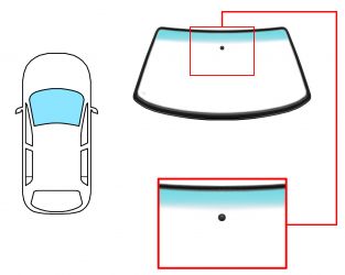 PARABRISAS VOLKSWAGEN PASSAT 1995-1997 4 PUERTAS / FAMILIAR / DELANTERO / VERDE BANDA VERDE / CON BASE ESPEJO / MOLDURAS PREMONTADAS 