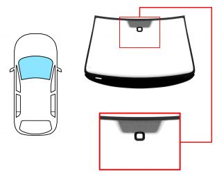 PARABRISAS VOLKSWAGEN PASSAT 2005-2010 4 PUERTAS / FAMILIAR / DELANTERO / VERDE / CON BASE ESPEJO / CON SENSOR A 10,5CM DEL BORDE / MOLDURAS PREMONTADAS
