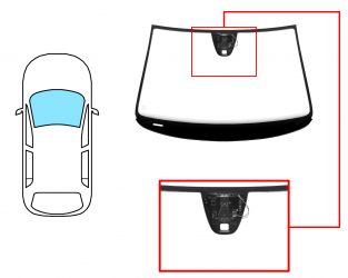 PARABRISAS VOLKSWAGEN PASSAT 2005-2010 4 PUERTAS / FAMILIAR / DELANTERO / VERDE / ACUSTICO / CON BASE ESPEJO / CON SENSOR / CON SOPORTE CAMARA / MOLDURAS PREMONTADAS