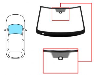PARABRISAS VOLKSWAGEN PASSAT CC 2012-2016 DELANTERO / REFLECTANTE / CON BASE ESPEJO / CON SENSOR CUADRADO / MOLDURAS PREMONTADAS 