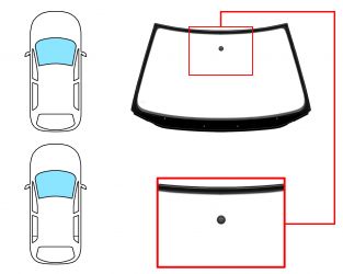 PARABRISAS VOLKSWAGEN POLO 1999-2001 3/5 PUERTAS / DELANTERO / VERDE / CON BASE ESPEJO / MOLDURAS PREMONTADAS